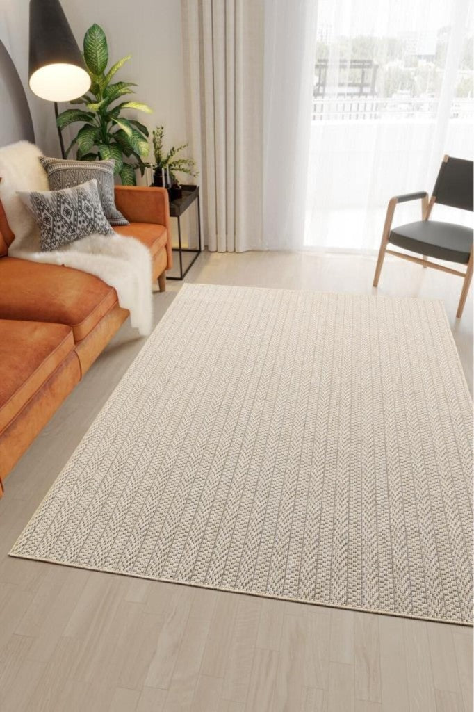 Hasır Bej Kilim Jüt Dokuma Ince Halı Sisal Salon Mutfak Oturma Odası Çocuk Odası Dış Mekan Halısı