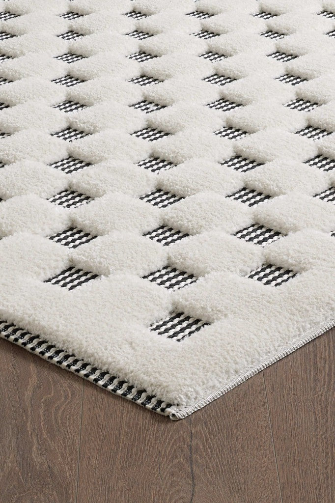 Sisal Yumuşak Peluş Post Shaggy Halı Krem Antrasit Oturma Odası Salon Mutfak Yoluk Halısı