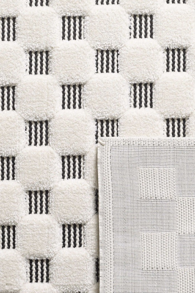 Sisal Yumuşak Peluş Post Shaggy Halı Krem Antrasit Oturma Odası Salon Mutfak Yoluk Halısı