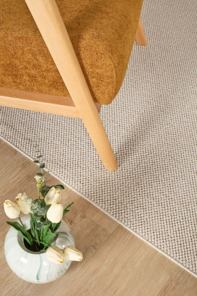 Yumuşak Bukleli Bej Halı Oturma Odası Salon Mutfak Koridor Antre Balkon Çocuk Odası Halısı K145a