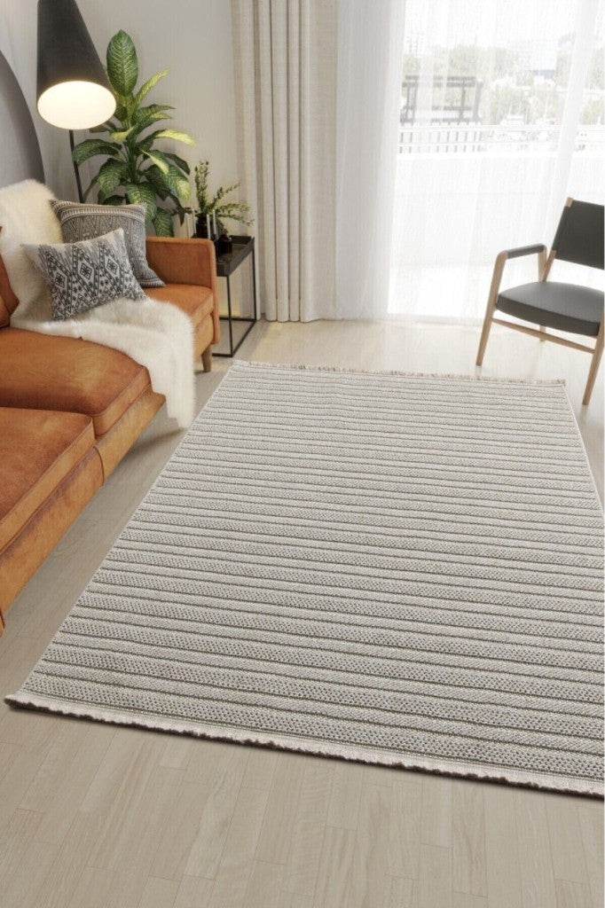 Yumuşak Bukleli Bej Oeko-Tex Sertifikalı Oturma Odası Salon Mutfak Balkon Çocuk Halısı