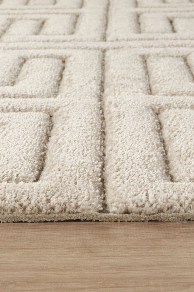 Yumuşak Peluş Post Shaggy Sisal Halı Krem Antrasit Oturma Odası Salon Mutfak Yoluk Halısı