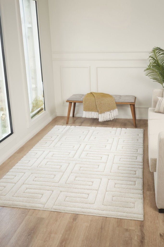 Yumuşak Peluş Post Shaggy Sisal Halısı Krem Antrasit Oturma Odası Salon Mutfak Yoluk Halı Kilim