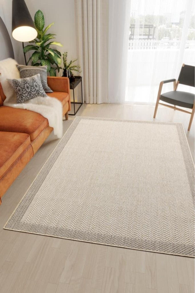 Hasır Bej Kahve Kilim Jüt Dokuma Ince Halı Sisal Salon Mutfak Oturma Odası Dış Mekan Halısı