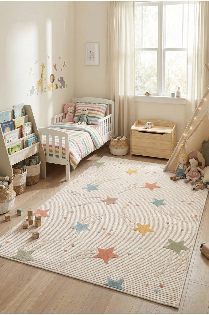 Vista Çocuk halısı Genç Odası Yumuşak Dokulu Kız Erkek Bebek Odası Çocuk Oyun Halısı Matı Halı Kilim