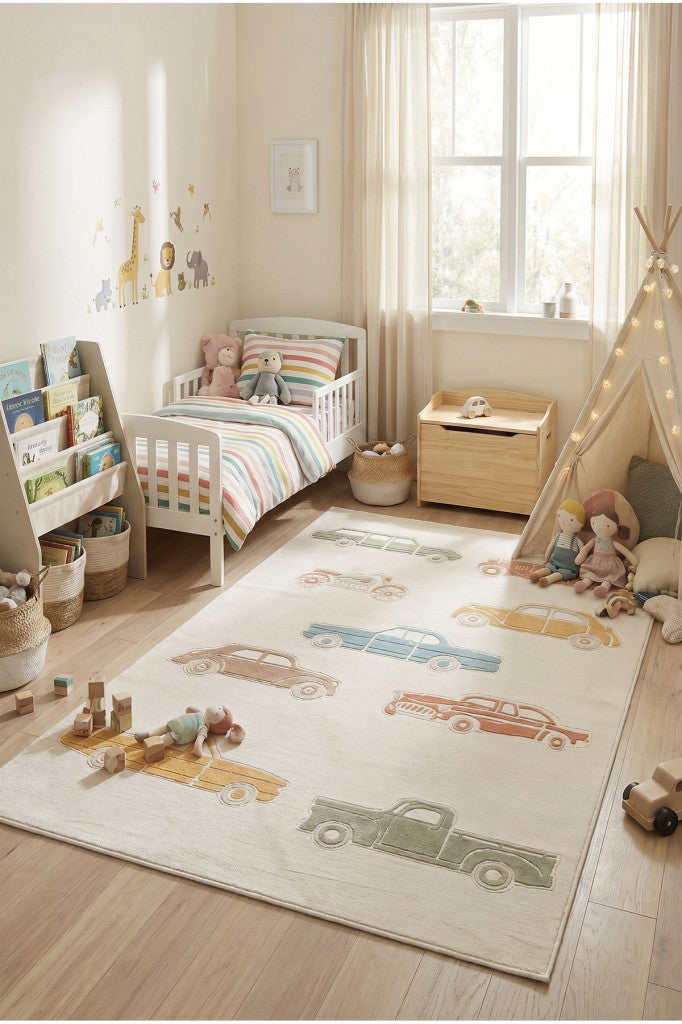 Vista Çocuk halısı Genç Odası Yumuşak Dokulu Kız Erkek Bebek Odası Çocuk Oyun Halısı Matı Halı Kilim
