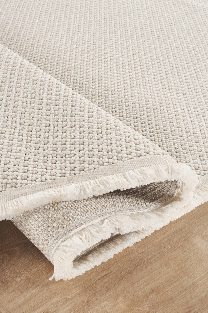 Yumuşak Bukleli Krem Bej OVAL Oturma Odası Salon Mutfak Balkon Çocuk Halısı K142a