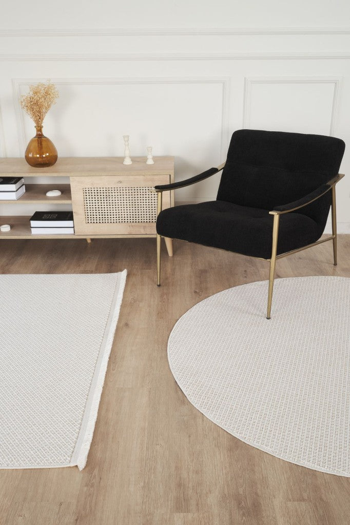 Yumuşak Bukleli Krem Bej Oeko-tex Sertifikalı Oturma Odası Salon Mutfak Balkon Çocuk Halısı K142a