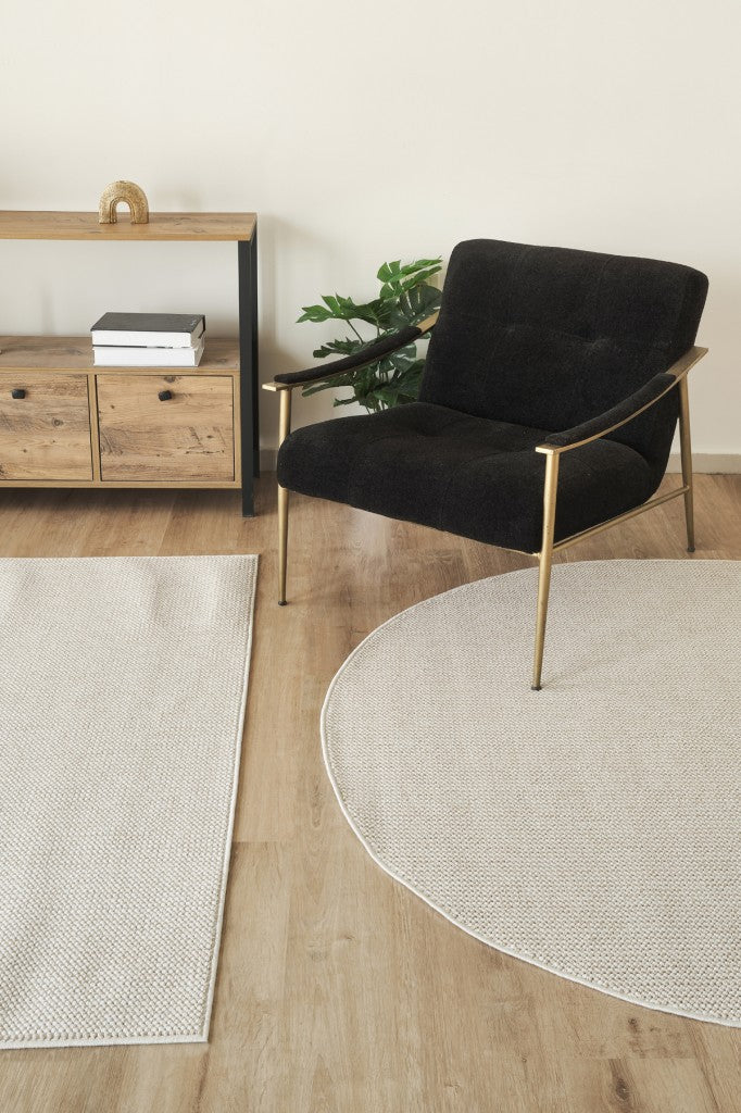 Yumuşak Bukleli OVAL Krem Bej Halı Oturma Odası Salon Mutfak Koridor Antre Çocuk Odası Halısı K144a