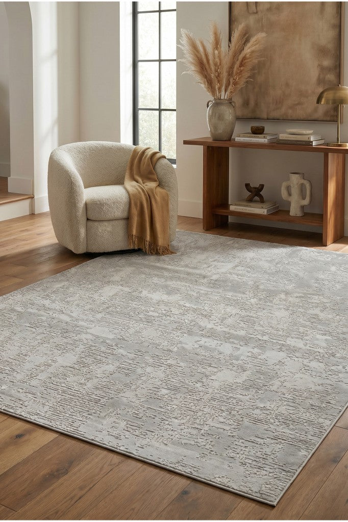 Yumuşak Modern Gri Halı Salon Mutfak Antre Yolluk Oturma Odası Çocuk Odası Halısı J102A
