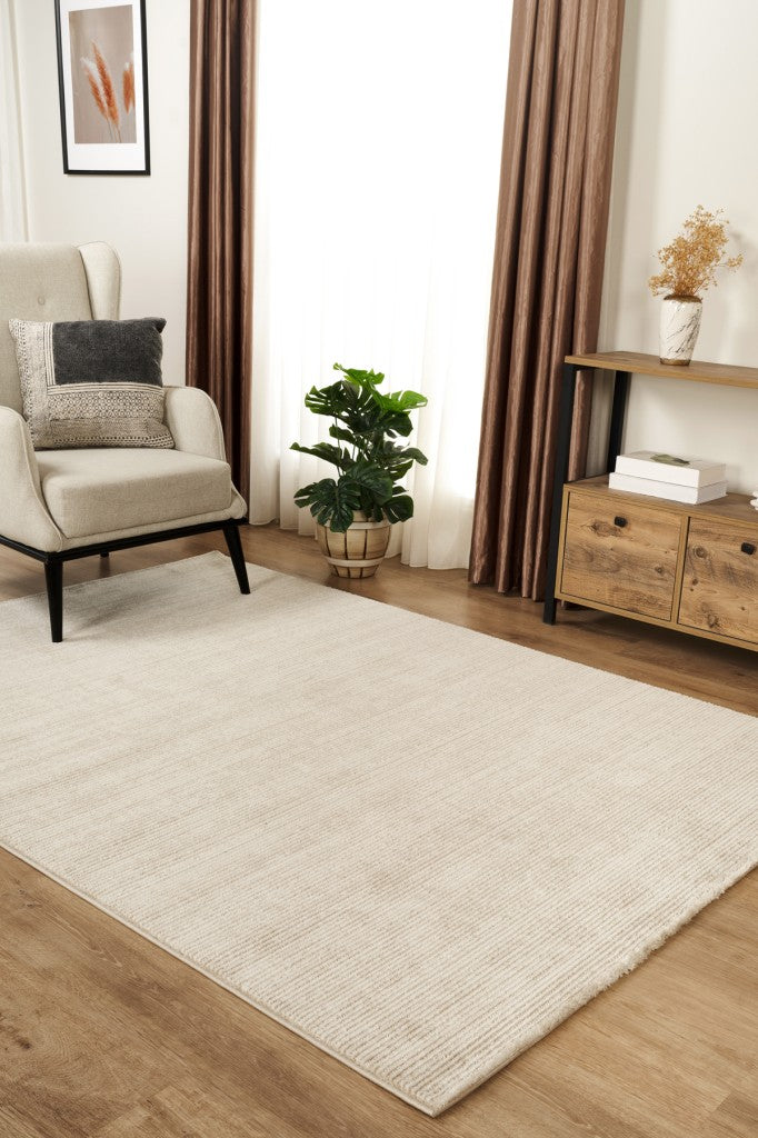 Yumuşak Modern Krem Bej Halı Salon Mutfak Antre Yolluk Oturma Odası Çocuk Odası Halısı C785A
