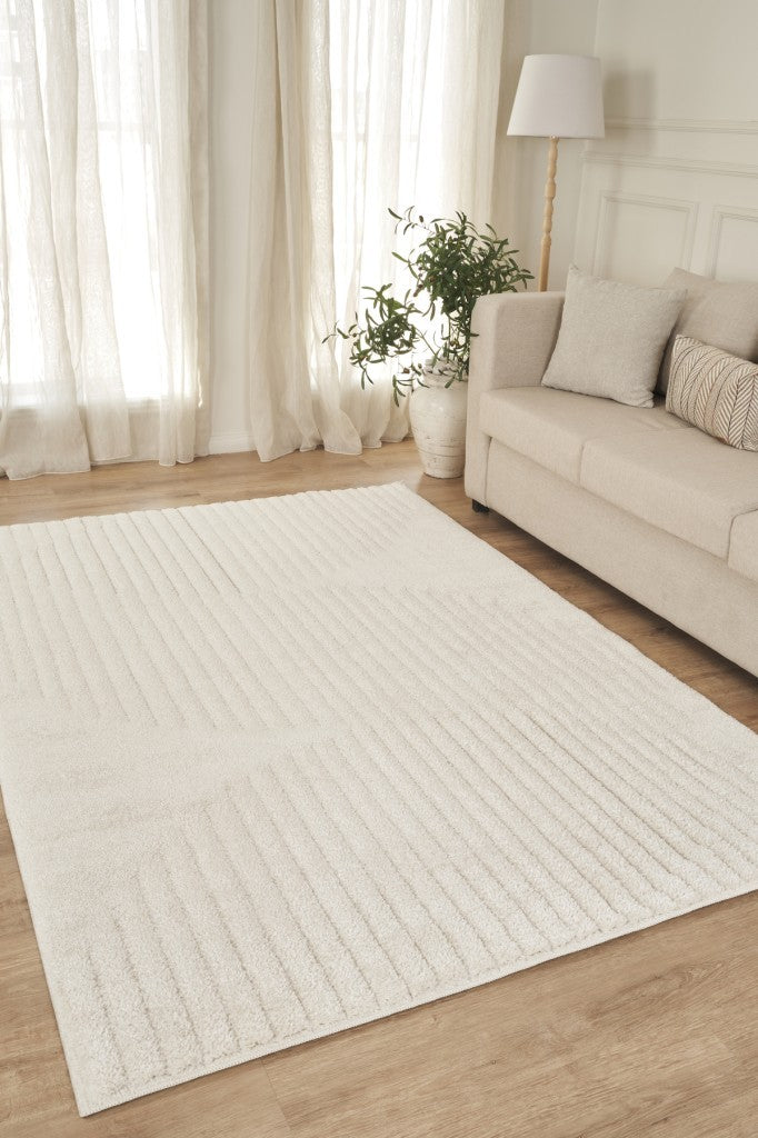 Yumuşak Peluş Post Shaggy Sisal Halısı Krem Antrasit Oturma Odası Salon Mutfak Yoluk Halı Kilim